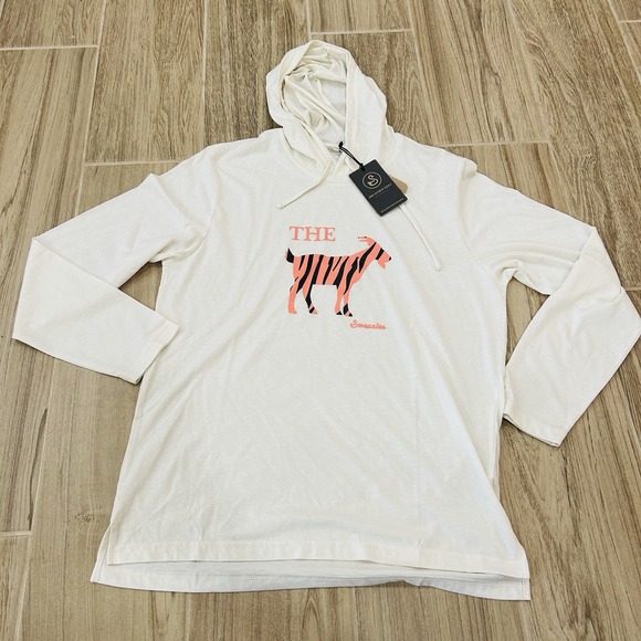 Swannies Golf Other - Swannies Golf "The Goat" Tiger Woods Graphic Golf Hoodie white Mens Large New